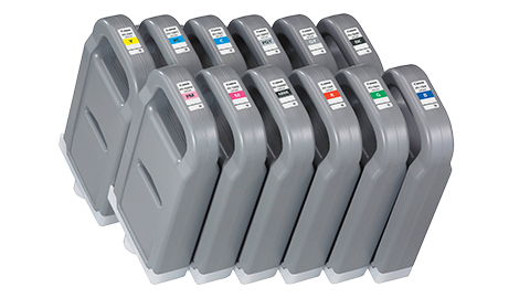 Ink tanks for the large format inkjet printer