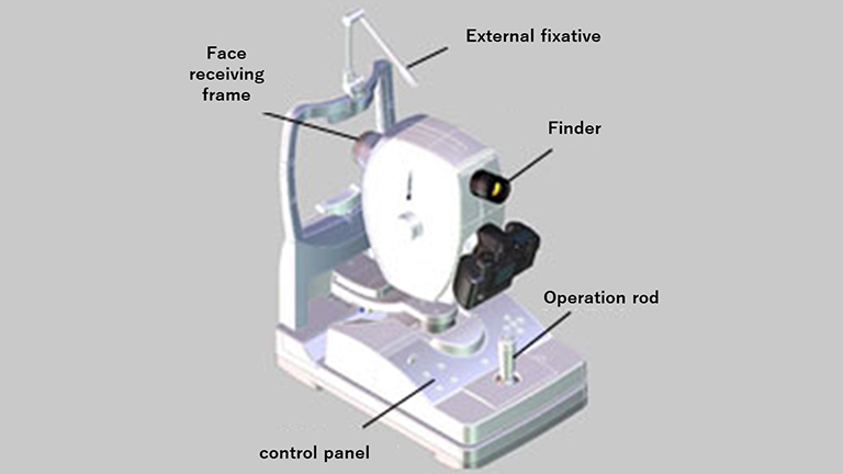 External view of fundus camera